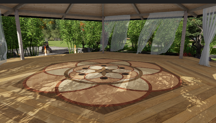 Eco-Vida Designs studio gallery: ecoresort landscapes, sacred geometry yoga shalas, tropical pods and pavilions, passive climate design studies, and eco hospitality inspiration from work in Costa Rica, Hawaii, the United States, and Portugal. (1)