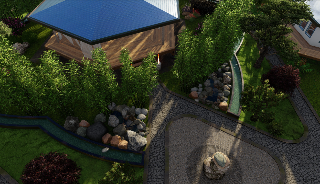 Eco-Vida Designs studio gallery: ecoresort landscapes, sacred geometry yoga shalas, tropical pods and pavilions, passive climate design studies, and eco hospitality inspiration from work in Costa Rica, Hawaii, the United States, and Portugal. (2)